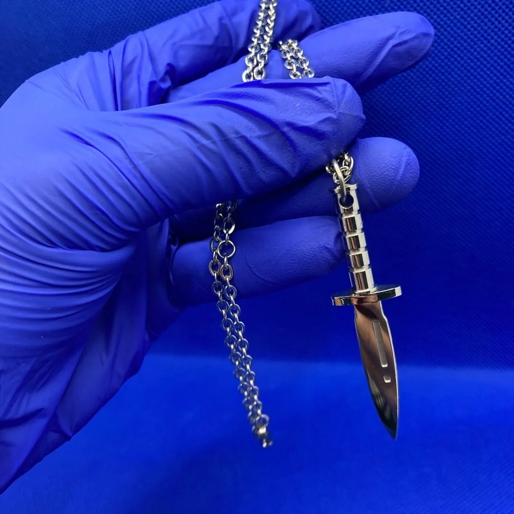 Stainless Steel Dagger Necklace